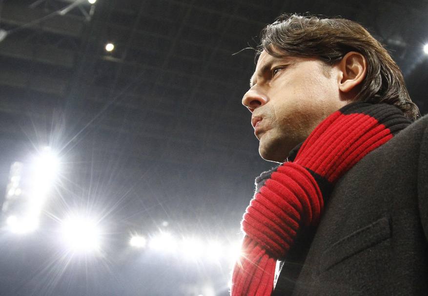 Milan-Verona non è ancora cominciata e questo è il volto di Inzaghi: tensione alle stelle. LaPresse